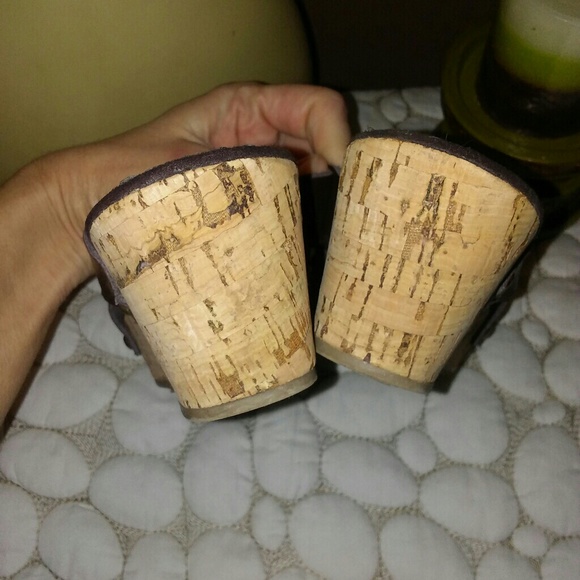 🦋3 for 25$🦋Leather Sandals with Cork Soles - Picture 4 of 5